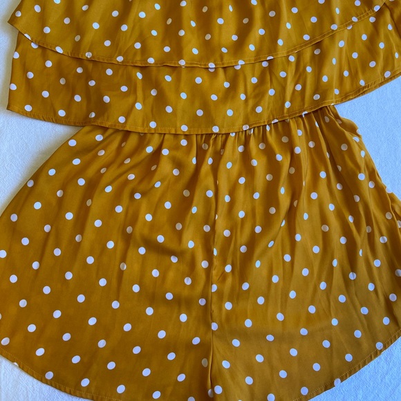 Glassons Orange Polka Dot Jumpsuits Size 14 - Picture 3 of 9